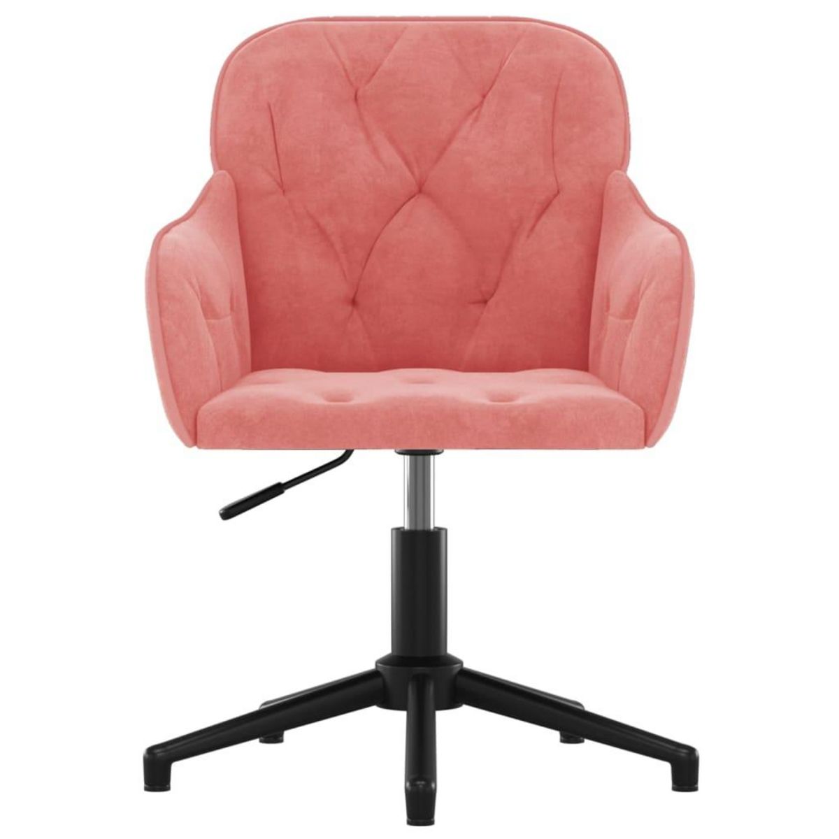 VIDAXL Chaise pivotante de bureau Rose Velours