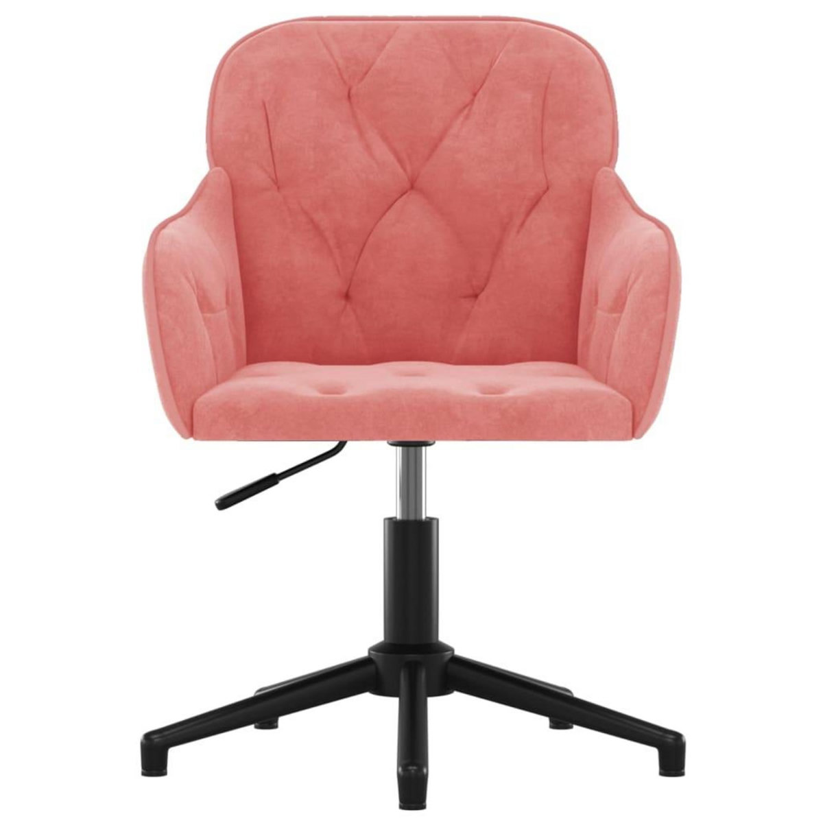 VIDAXL Chaise pivotante de bureau Rose Velours