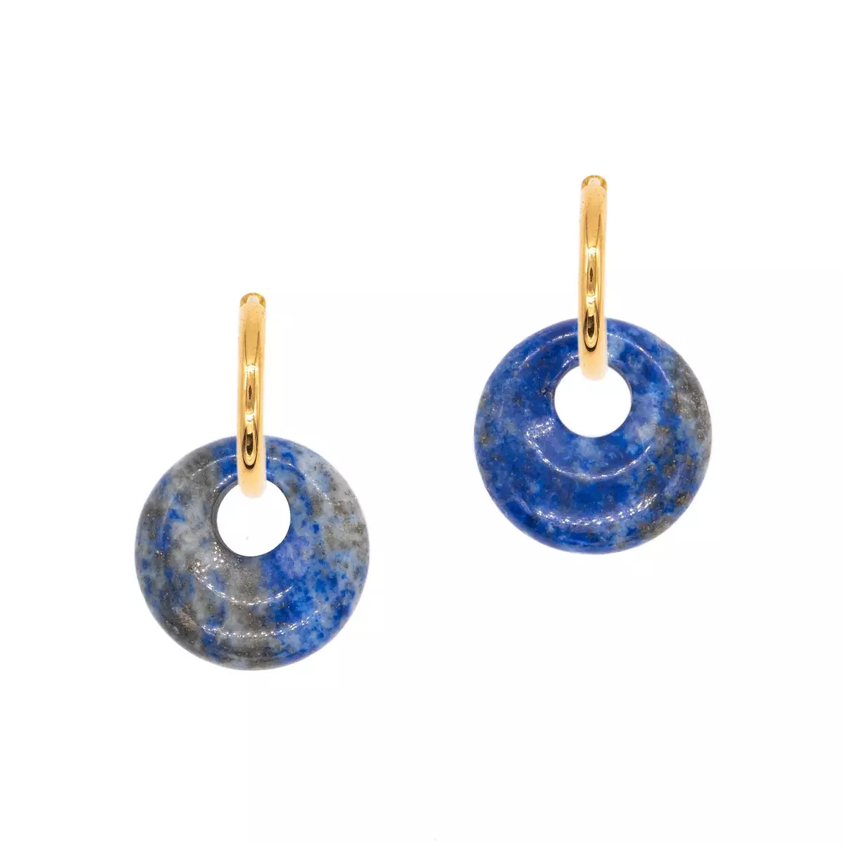 SLOYA Boucles d'oreilles Blima en pierres Lapis-lazuli