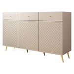 BEST MOBILIER Sorolla - buffet bas - 150 cm. Coloris disponibles : Beige
