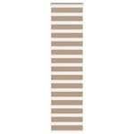 VIDAXL Store zebre marron sable largeur du tissu 55,9 cm polyester