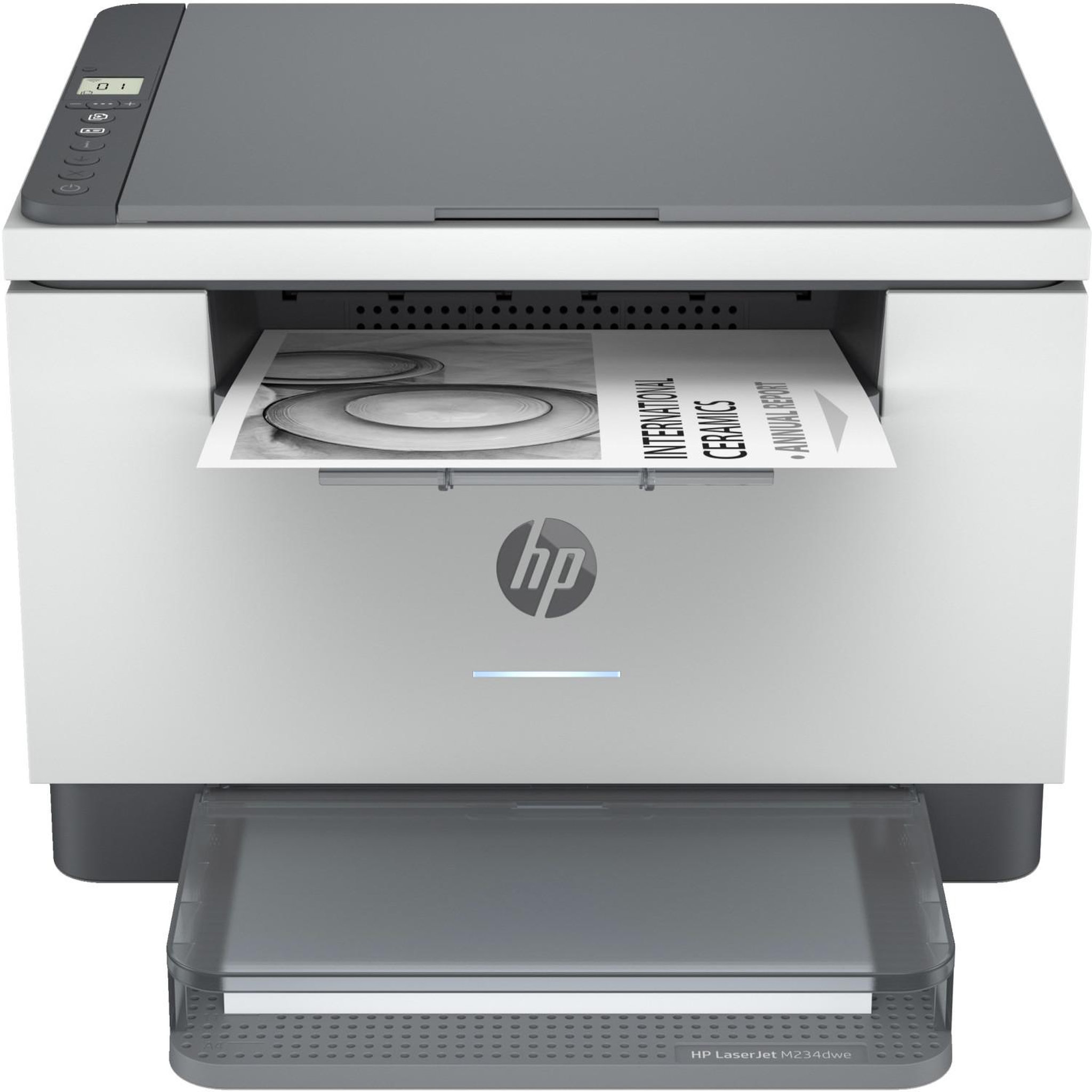 Voir la diapositive 1 : HP Imprimante multifonction double wi-fi noir et blanc hp laserjet m234dwe