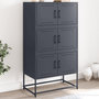 Voir la diapositive 1 : VIDAXL Buffet anthracite 68,5x38,5x123,5 cm acier
