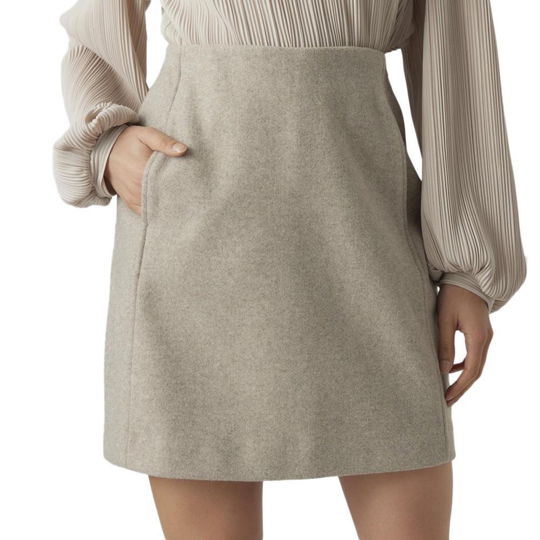 Vero Moda Jupe  Femme Vero Moda Fortune Allison. Coloris disponibles : Beige