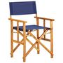 Voir la diapositive 2 : VIDAXL Chaises de metteur en scene lot de 2 Bois massif d'acacia bleu
