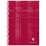 CLAIREFONTAINE Clairefontaine Cahiers a reliure spiralee A4 90 Feuilles carrees 5 pcs