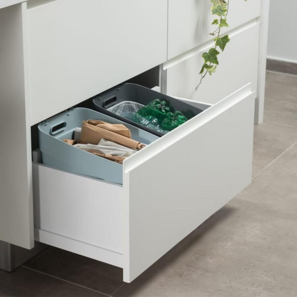 CURVER Curver Poubelle Ready to Collect 20 L Bleu clair