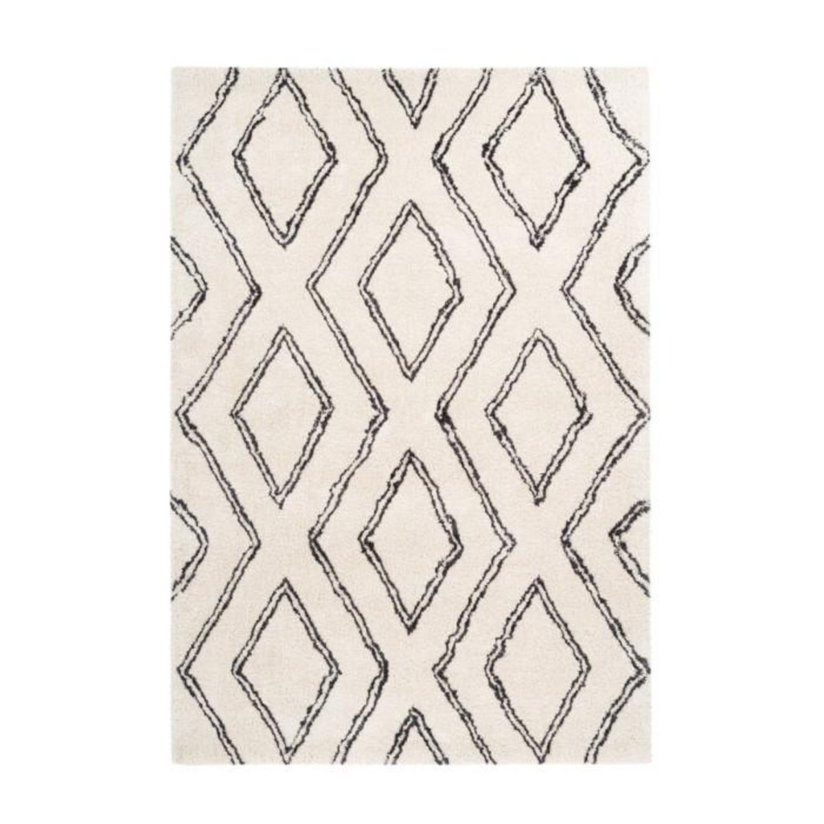 Paris Prix Tapis Imprimé Losange  Orlando  Ivoire