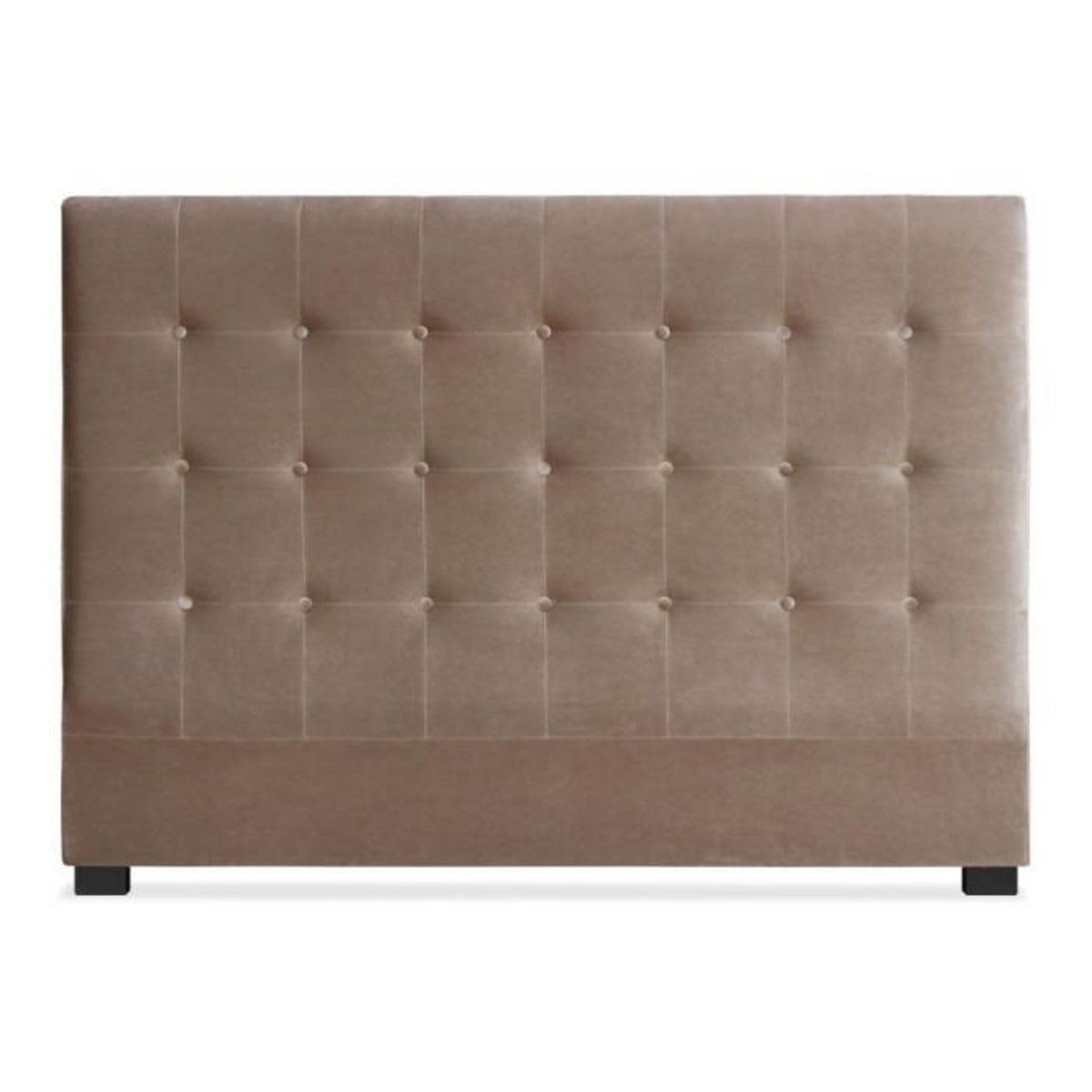 Paris Prix Tête de Lit Capitonnée en Velours  Amor  160cm Taupe