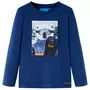 VIDAXL T-shirt pour enfants a manches longues bleu jean 140