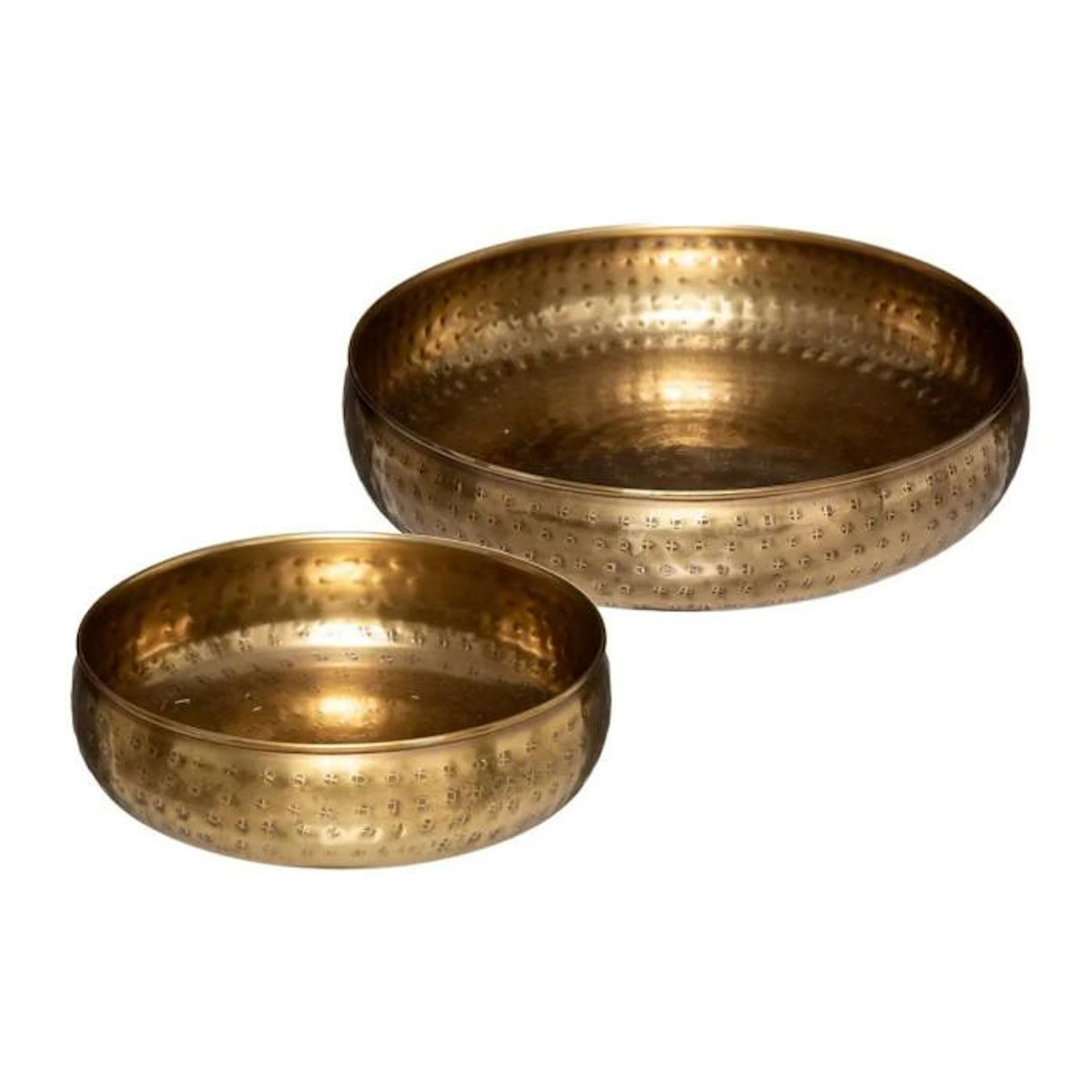 ATMOSPHERA Lot de 2 Coupelles Déco  Oasis  30cm Or