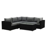 Paris Prix Salon d'Angle de Jardin  Amazona  237cm Noir