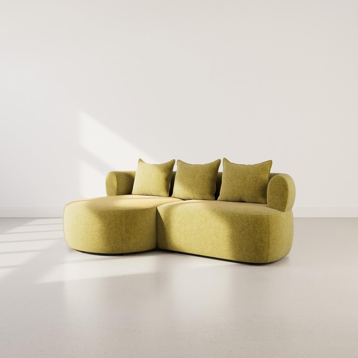 LISA DESIGN Angela - canapé d'angle gauche 4 places en velours texturé