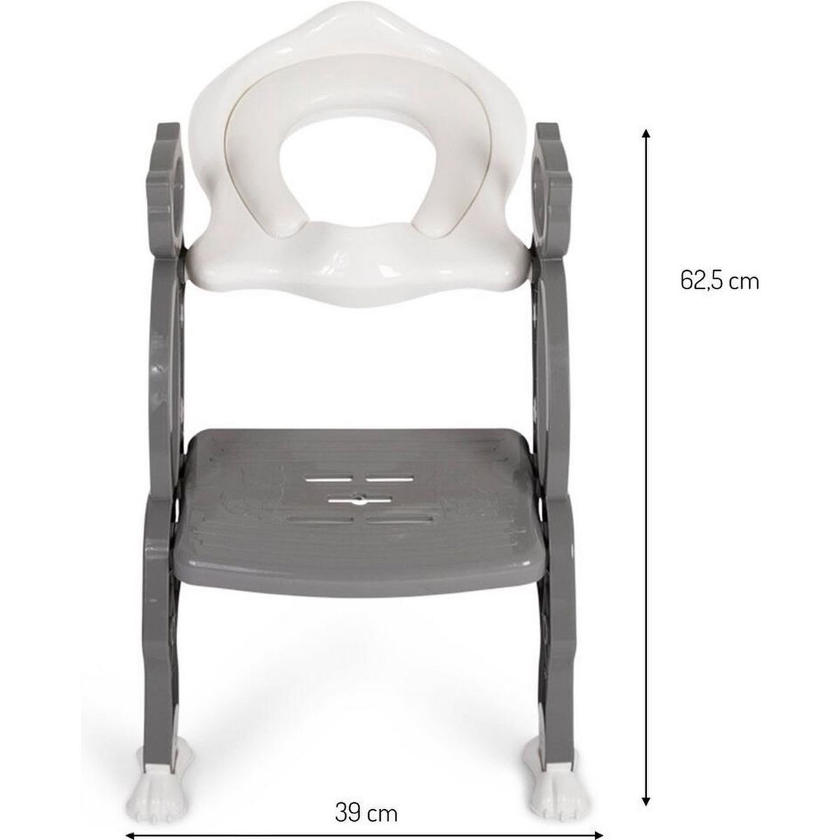 BANINNI Baninni Réducteur De Toilette Avec Marche Bravo gris