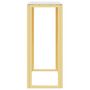 Voir la diapositive 4 : VIDAXL Table console dore 70x30x70 cm acier inoxydable et verre