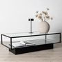 Voir la diapositive 5 : Paris Prix Table Basse Design en Verre  Maglehem  130cm Noir