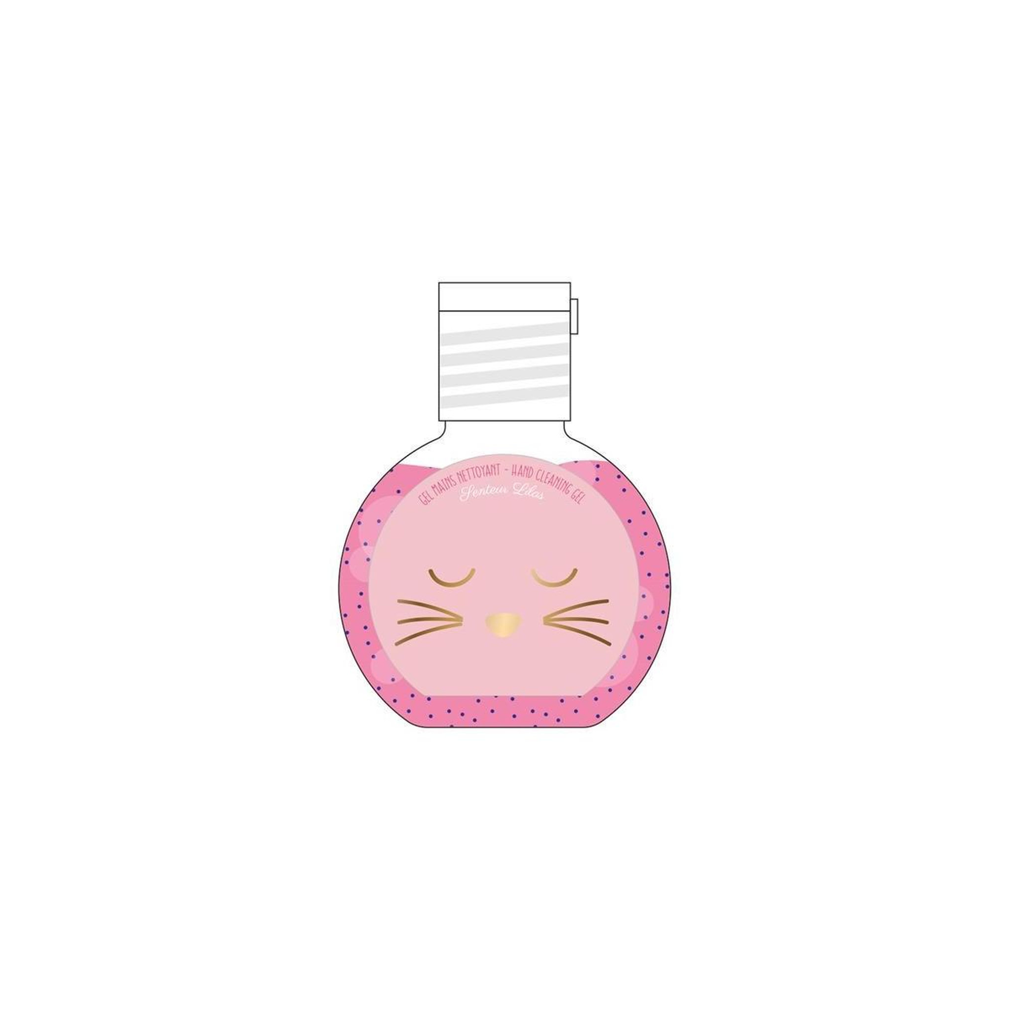 Voir la diapositive 3 : Cosmetic Club Coffret cosmétique 3 accessoires  chat  15cm rose