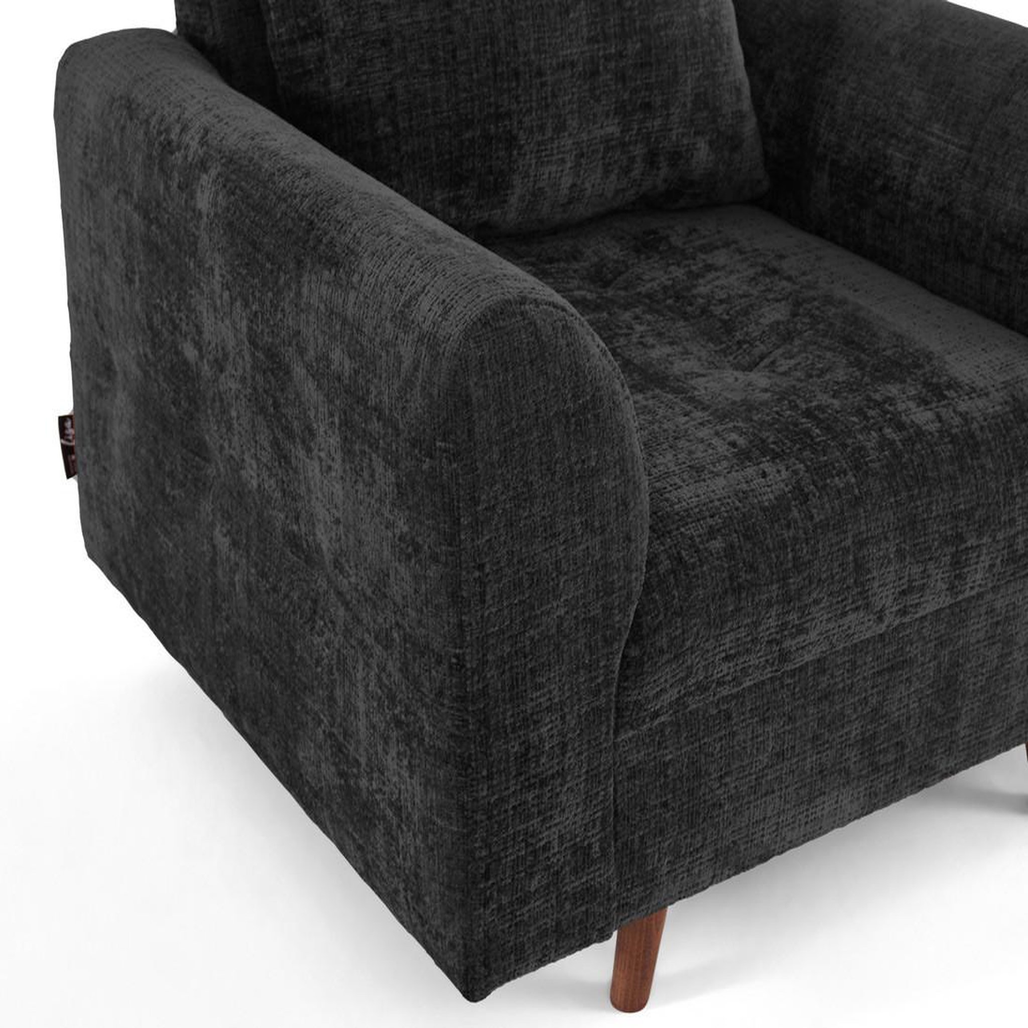 Voir la diapositive 5 : LISA DESIGN Rune - fauteuil en velours texturé