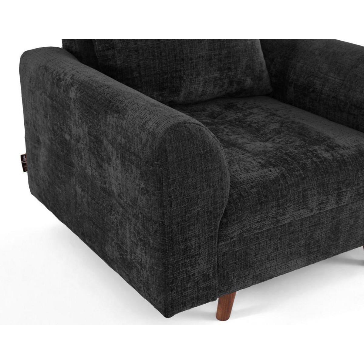 LISA DESIGN Rune - fauteuil en velours texturé