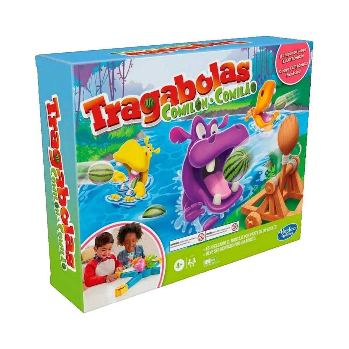 HASBRO Jeu électronique Hasbro Hippos Gloutons Launchers multicolore