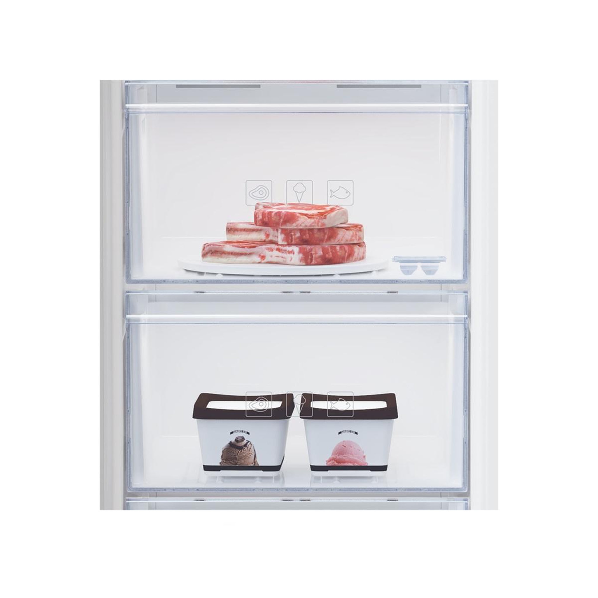 Voir la diapositive 6 : Beko Congélateur armoire 54cm 196l statique - rfsm200t41wn