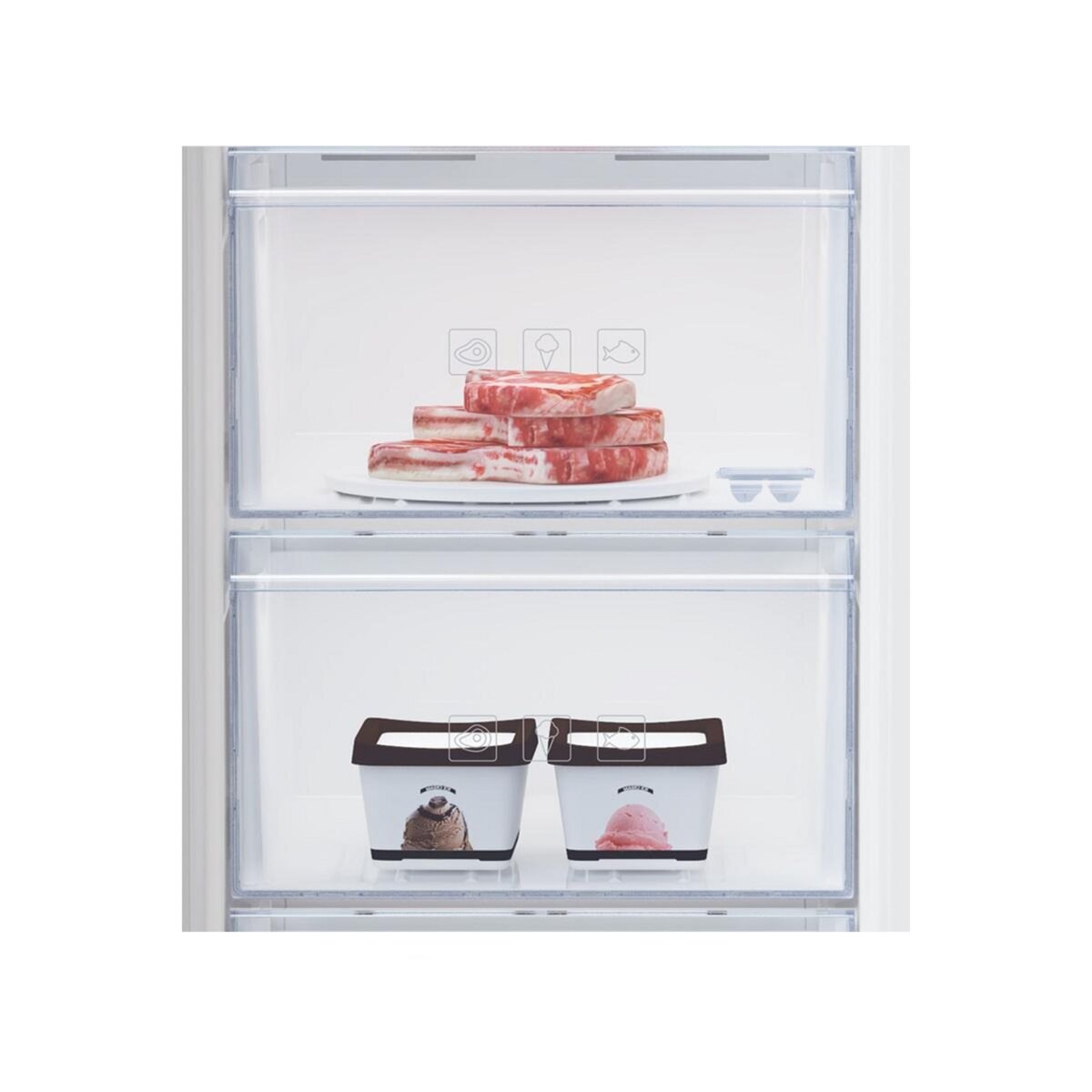 Beko Congélateur armoire 54cm 196l statique - RFSM200T41WN