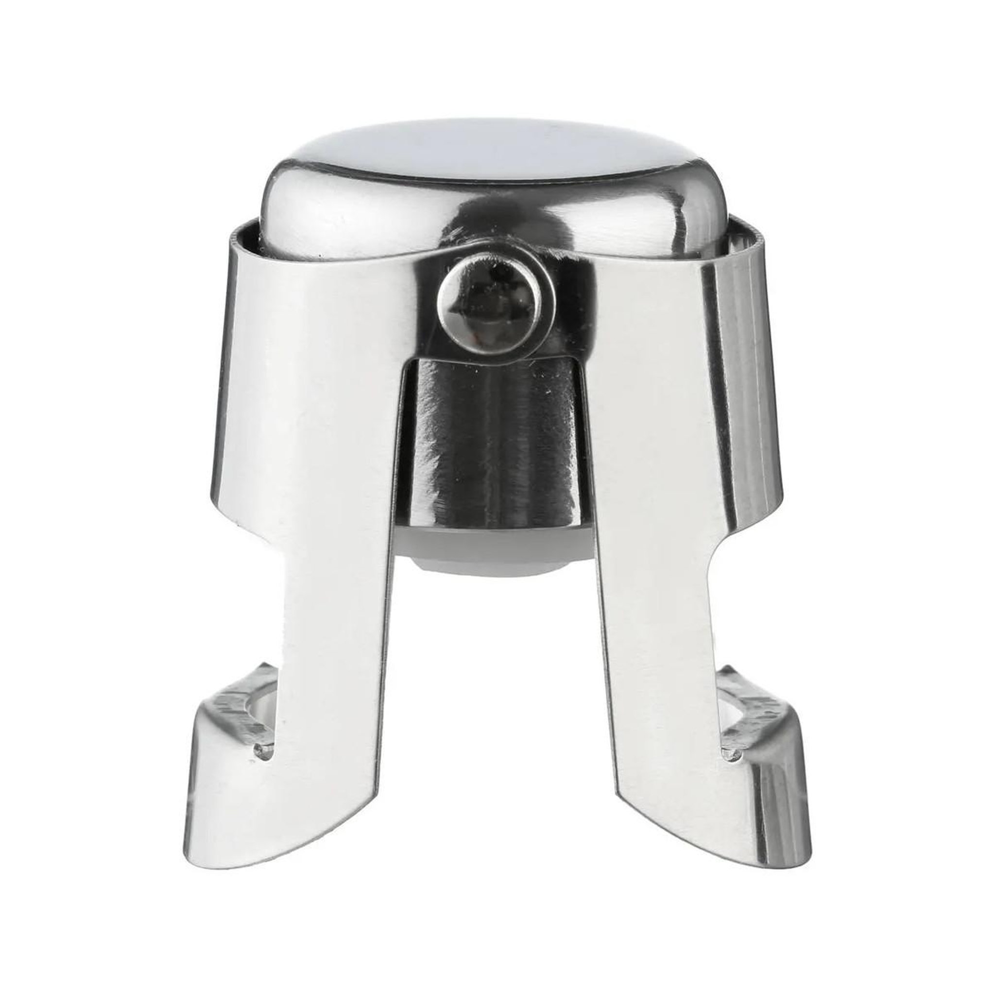 SECRET DE GOURMET Bouchon à champagne en inox  bulles  5cm argent