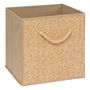 Voir la diapositive 1 : FIVE Boîte de rangement effet rotin STEMY - L. 31 x l. 31 x H. 31 cm - Beige