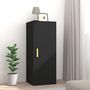 Voir la diapositive 1 : VIDAXL Armoire murale Noir 34,5x34x90 cm Bois d'ingenierie