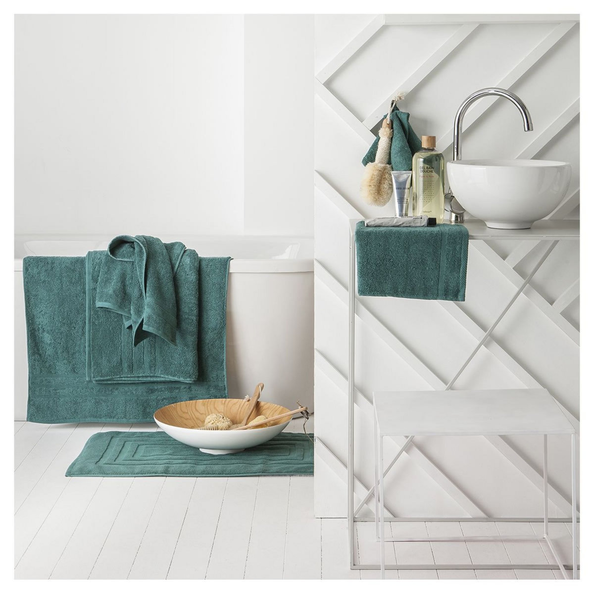 TODAY Maxi drap de bain uni en coton  500G/M² 