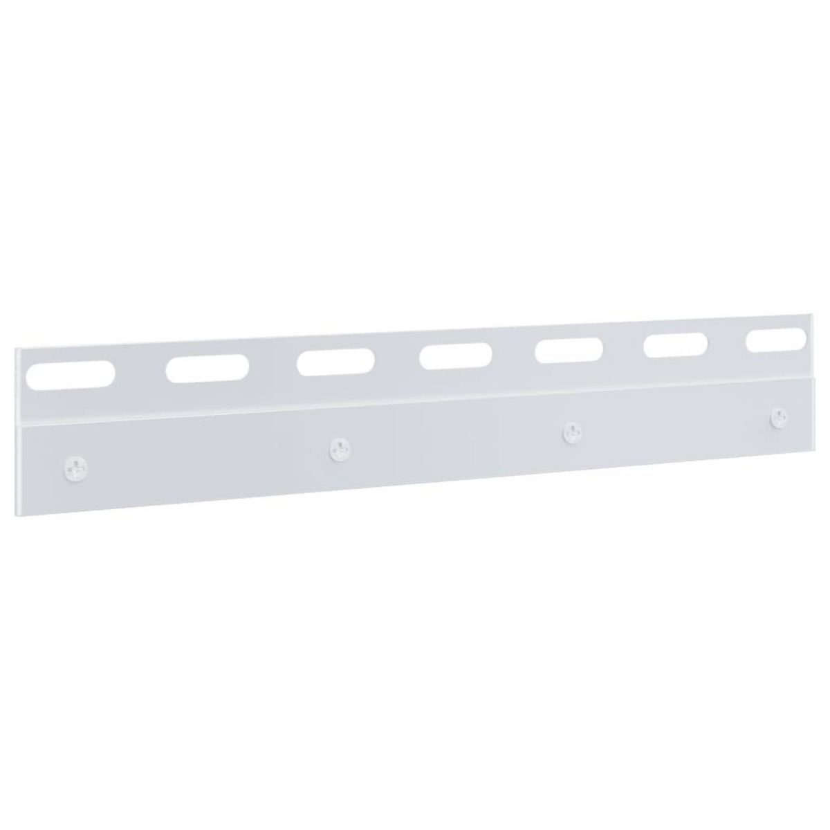 VIDAXL Plaques de connexion 4 pcs argente 28 cm acier inoxydable