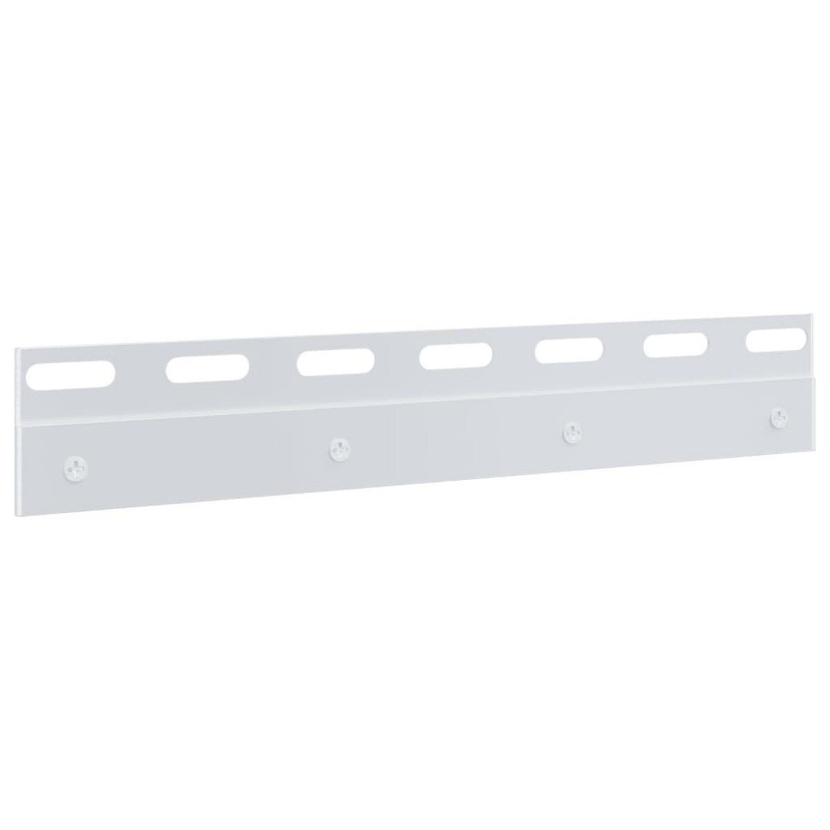 VIDAXL Plaques de connexion 4 pcs argente 28 cm acier inoxydable