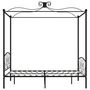 Voir la diapositive 4 : VIDAXL Cadre de lit a baldaquin Noir Metal 120 x 200 cm