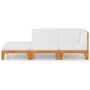 Voir la diapositive 3 : VIDAXL Salon de jardin 3 pcs avec coussins Bois d'acacia solide