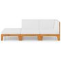 Voir la diapositive 3 : VIDAXL Salon de jardin 3 pcs avec coussins Bois d'acacia solide
