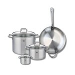 ELO Set de 1 Poêle de cuisson 32 cm et 3 faitouts 12, 20 et 26 cm Elo Profi Citrin