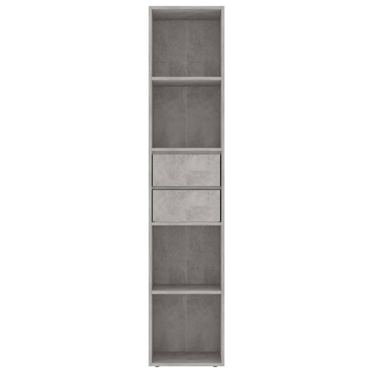 VIDAXL Bibliotheque Gris beton 36x30x171 cm Bois d'ingenierie