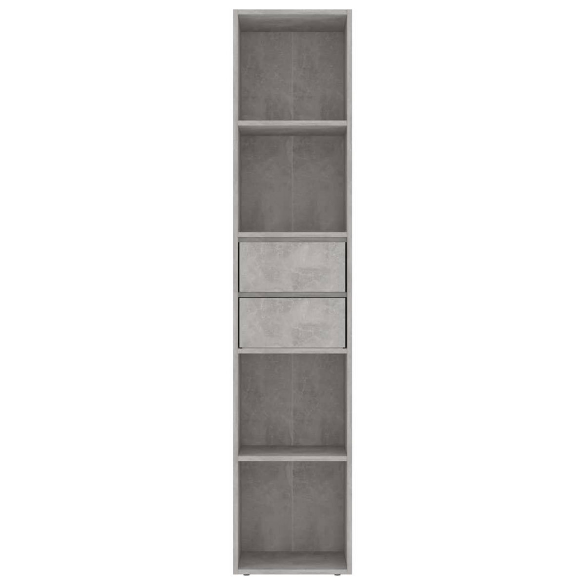 VIDAXL Bibliotheque Gris beton 36x30x171 cm Bois d'ingenierie