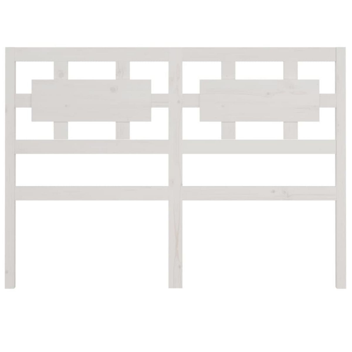 VIDAXL Tete de lit blanc 140,5x4x100 cm bois massif de pin