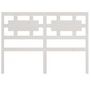 Voir la diapositive 4 : VIDAXL Tete de lit blanc 140,5x4x100 cm bois massif de pin