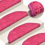 Voir la diapositive 5 : VIDAXL Tapis d'escalier 30 pcs rose 56x17x3 cm