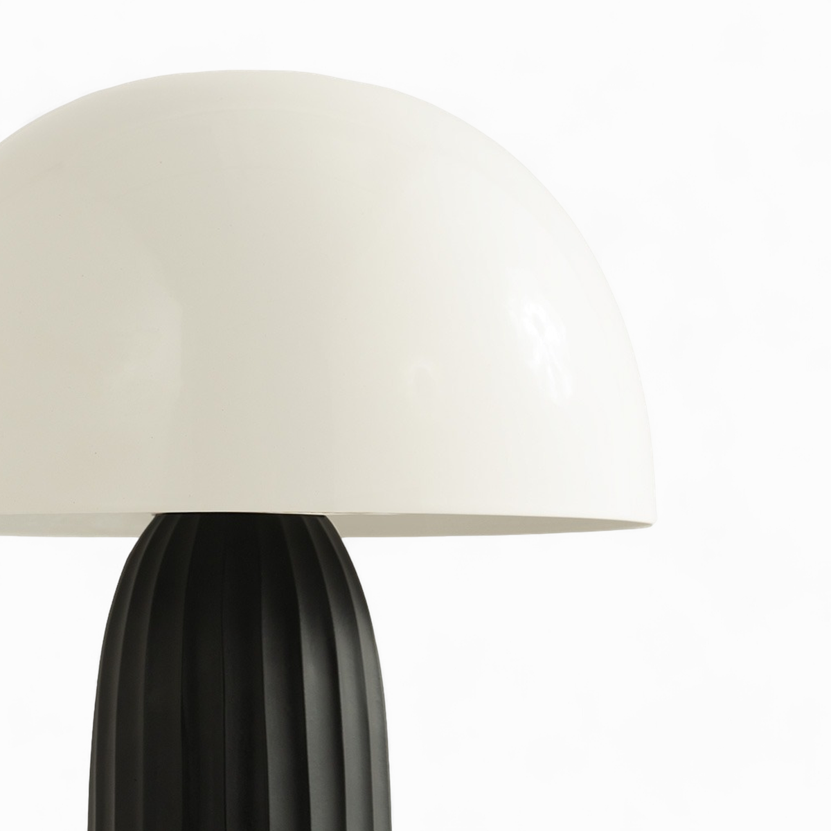 Rendez vous déco Lampe en métal blanche et noire-Joy