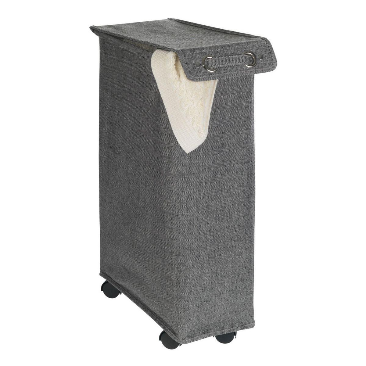 Wenko Panier à linge Corno - 18,8 x H. 60 cm - Gris