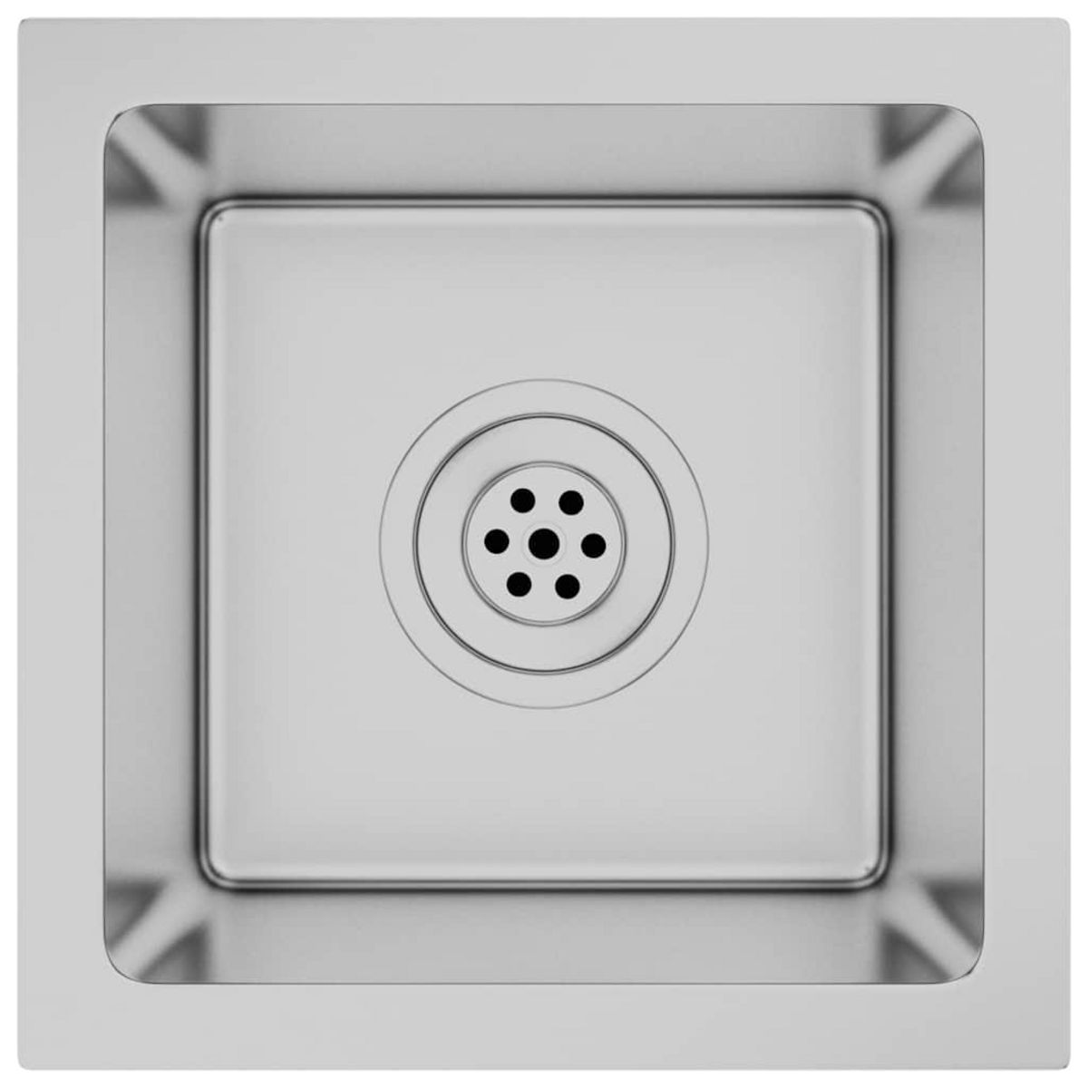 VIDAXL Evier de cuisine fait main Acier inoxydable