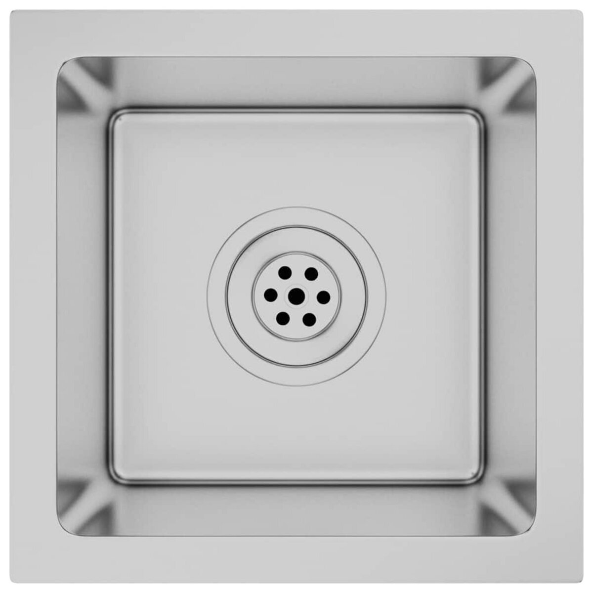 VIDAXL Evier de cuisine fait main Acier inoxydable