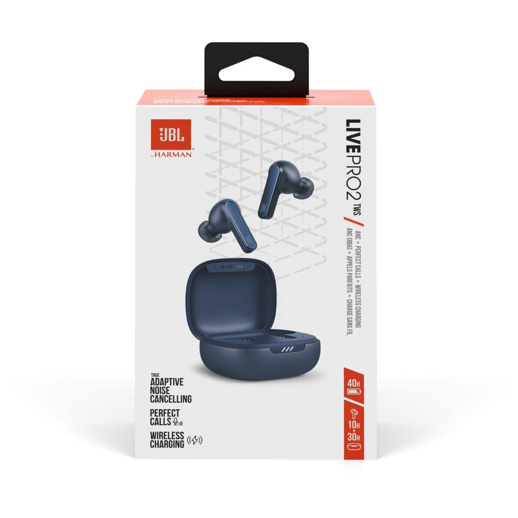 Voir la diapositive 4 : JBL Ecouteurs Live pro 2 Bleu