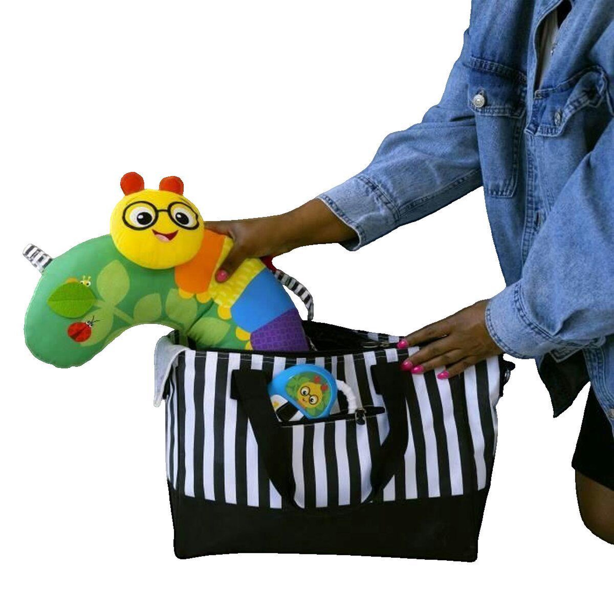 Voir la diapositive 3 : BABY EINSTEIN Coussin d'activités Baby Einstein Cal-a-Pillow vert
