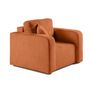 Voir la diapositive 2 : BEST MOBILIER Miro - fauteuil en velours texturé