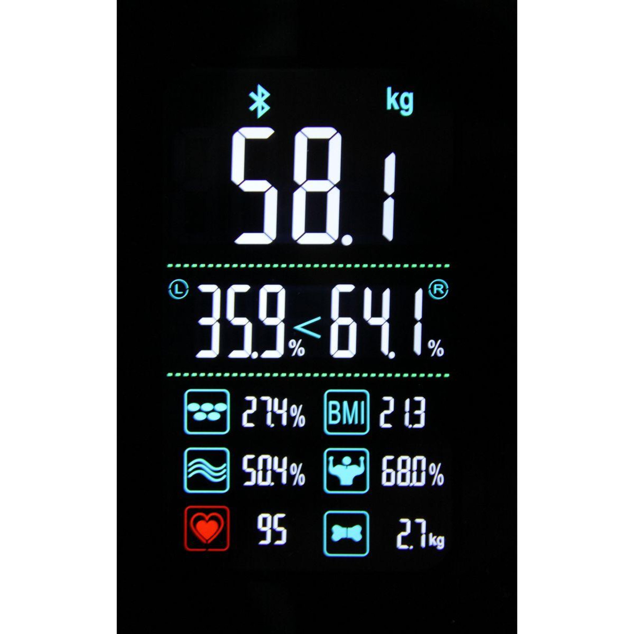 Voir la diapositive 3 : LITTLE BALANCE Pèse personne impédancemètre Cardio X4 ITO USB - reparable