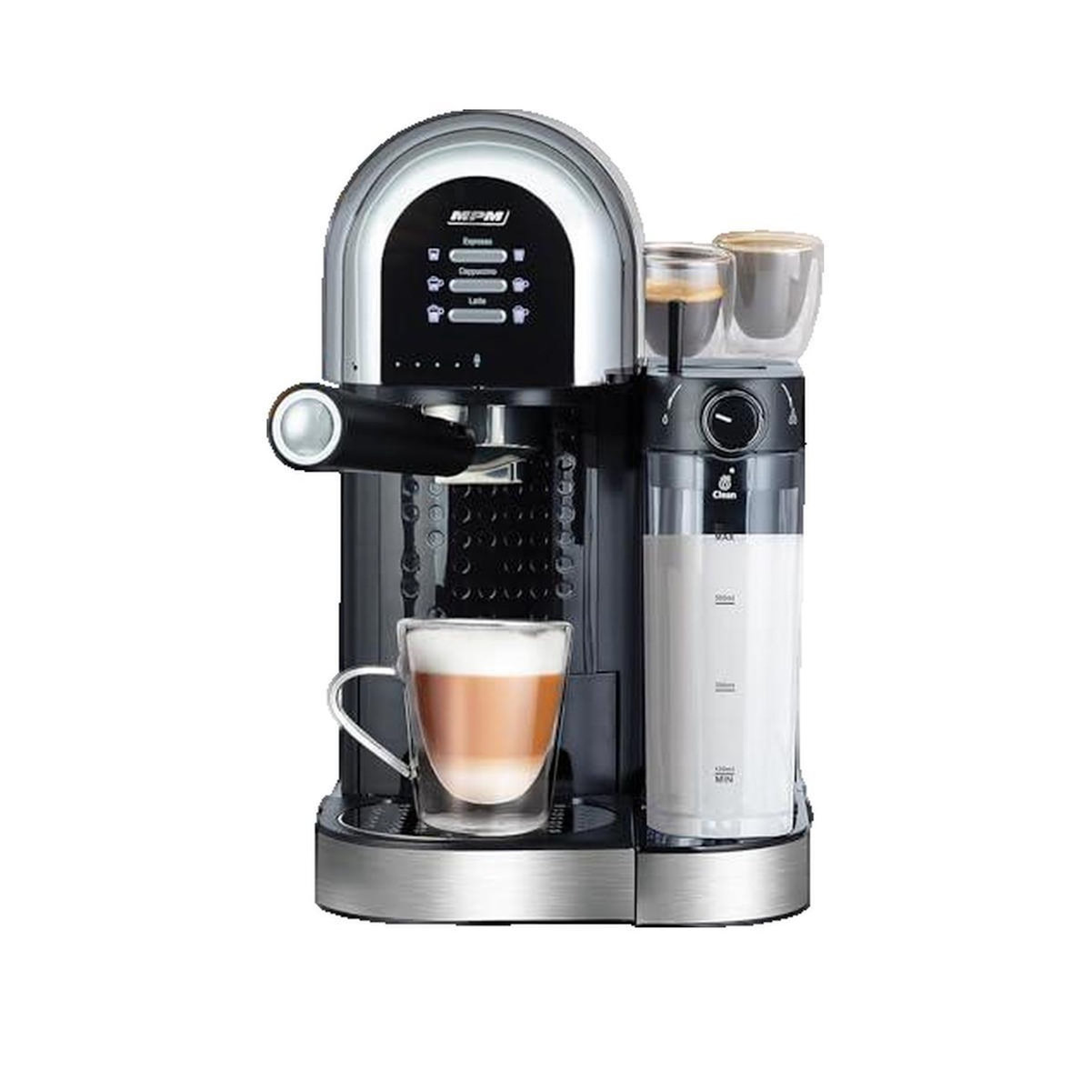 MPM Machine à expresso MPM MKW-14M noir avec pompe 15 bars